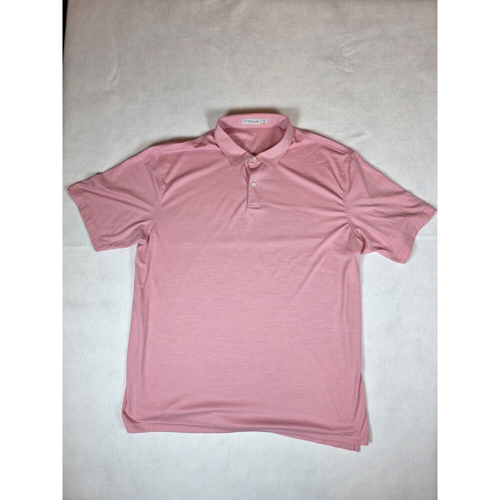Peter Millar Polo Shirt Men's Size 2XL Pink Summer Comfort Performance